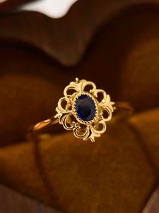 Sapphire 22092303 Rings 0.25Ct Ovalau750 Yelllow Gold Royal Pattern Marlow Alloll