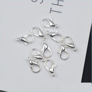 CLASPS HOOKS 10mm 12mm 14mm 16mm 18mm Plated Sier Eloy Lobster Clasps Drop Delivery 2021 Jewelry Finds Components DHSeller2010 DHHUC