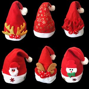 Glowing Christmas decorations holiday supplies snowman elk sequined antlers adult children old man hat cartoon hat