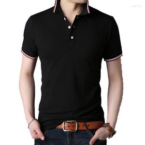 Men's T Shirts Men's T-Shirts Casual 2022 Mens Tshirts Summer Short Sleeve Turn-down Collar Work Social T-shirt For Men Black