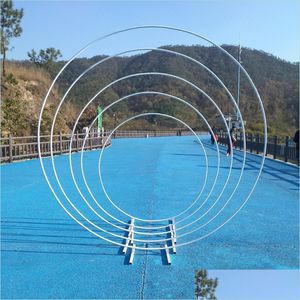 Party Decoration Metal Wedding Arch Frame 1-2.8 Meters Birthday Dinner Diy Background Wall Balloon Support Standing Kit Drop Delivery Dhajt