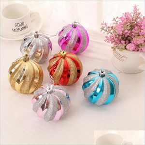 12 Stück/Set Weihnachtskugel-Ornamente, handbemalt, High-End-Farbe, Weihnachtsbaumdekorationen, Heimdekoration, 2021 Jahr Drop Dhyqi