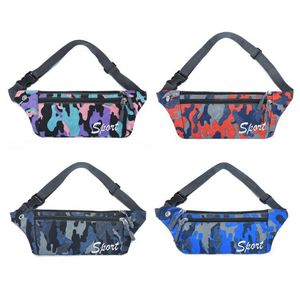 Bolsa de cintura esportes de moda Fanny pack Outdoor Running fitness homens mulheres saco de peito de ombro ￺nico camuflagem Satche