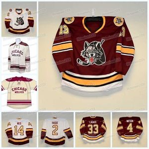 Gla Mitness Chicago Wolves Hokey Jersey Ahl Özel Kadın Gençlik C.J. Smith Dominik Bokk Sheldon Rempal Tom Novak David Gust Jason