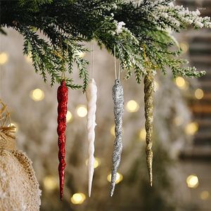 Decorações de Natal 13 cm Simulação de gelo de Natal Ornamento Ornamento Fake Icicle Icicle Winter Party Ano Decoração SuppliesChristmas