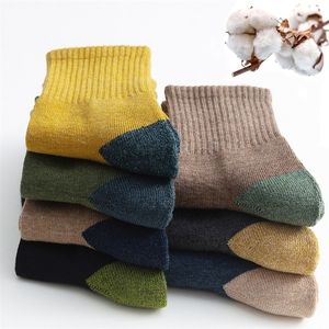 Men's Socks Japanese Harajuku Winter Warm Thicke Terry Breathable High Quality Casual Business Cotton Male 220923
