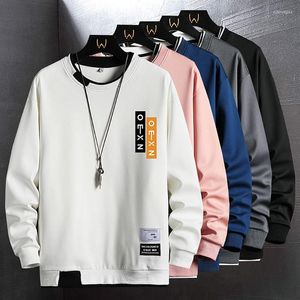 Erkek Hoodies Erkek Sweatshirts Sevaplar Hip Hop Giyim Erkekler İlkbahar ve Sonbahar Uzun Kollu Temel Sweatshirt Düz Renk