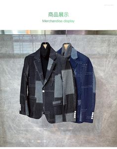 남성용 재킷 A00032 패션 남성 코트 2022 활주로 고급 유럽 디자인 파티 스타일 의류