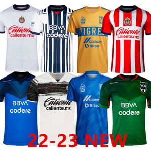 2022 Liga MX Chivas Club America Soccer Jerseys Naul Tigres F Vinas Henry Rayados Monterrey Guadalajara Tijuana Unam Cruz Azul Atlas New Football Shirt