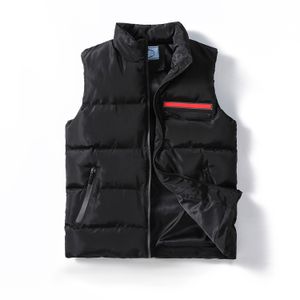 Men's Vests tank top Down jacket Warm and comfortable triangular panel black 6 with European brand trench coat style classic embroidery pattern sleeveless hoodie 3XL