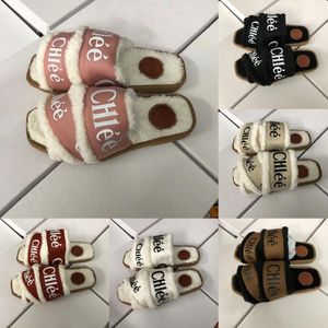 Slippers boot outdoor Canvas White plush Sandals designer Winter Booties Woody Mules foam women red white shoes size eur 36-42