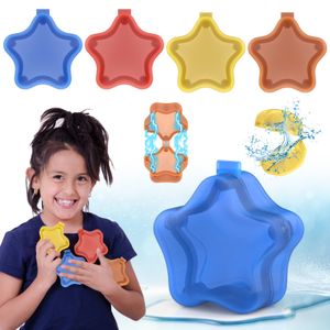 Decompression Toy Silicone Water Fight Water Polo Toy Bath Balloon Magnetic Sbsorbing Waterfall Ball Toys Quick Water Injection Pentagram