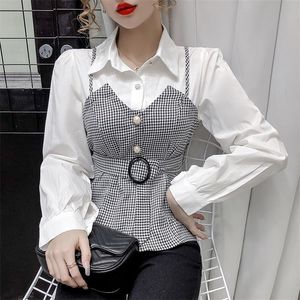 Blouses femininas camisas da primavera outono mulheres elegantes camisas de colarinho de colar