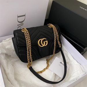 Top Quality 5colors Famous brand women designer Shoulder bag leather chain bag Cross body Pure color womens handbag crossbody bag purse 26cm 10 colors on Sale