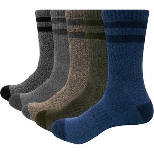 Herrensocken YUEDGE 5 Paar Herren Baumwolle Deodorant Winter Warm Atmungsaktiv Männlich Dick Lässig Kissen Crew Socken EU Größe 3746 220923