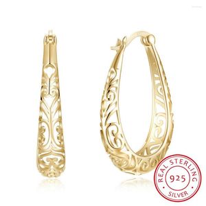 Hoop Earrings S925 Silver Garnet For Women Mujer Oreja Peridot Wedding Gemstone Orecchini 925 Sterling Drop Earring