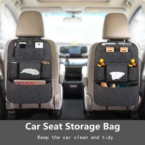 Car Organizer 1pc Rear Seat Back Storage Bag Universal Multi-Pocket Hanging Nets Trunk Stowing Tidying Interior Accessories Supplies