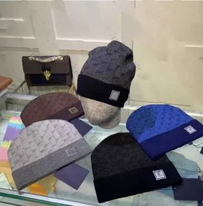 Gorro/boné de caveira 2022 designer clássico gorro de inverno masculino e feminino design de moda bonés de malha outono chapéu de lã carta jacquard unissex bonés de caveira quentes