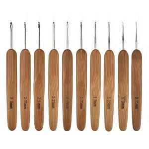 DIY Sweater Hook Needles Hand Knitting Tools Bamboo Handle Crochet Needle Wholesale