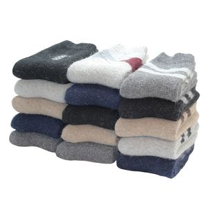 Men's Socks Men Wool Merino Socks for Winter Thermal Warm Thick Hiking Boot Heavy Soft Cozy Socks for Cold Weather 5 Pack 220923