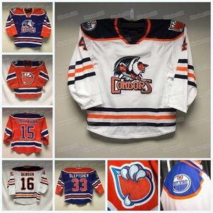 Gla Mitness Custom Bakersfield Condors Ahl хоккей -майка Сет Гриффит Купер Мароди Адам Крэнкнелл Филип Брюберг Рафаэль Лавуа Джеймс Хэмблин