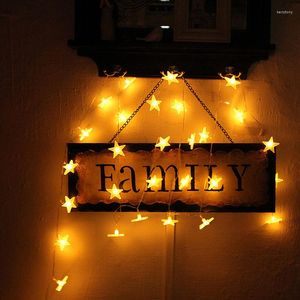 Strings Transparent Stars 1M 2M 3M 4M Fairy LED String Lights For Christmas Tree Wedding House Indoor Outdoor Decoration Battery Powered