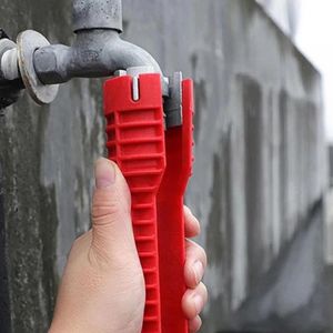 Articoli vari per la casa 8 in 1 Chiave per installazione rubinetto e lavello Maniglia antiscivolo Chiave per riparazione a doppia testa Strumento per chiave per scaldabagno idraulico per bagno