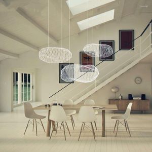 Lâmpadas pendentes Lâmpadas de lâmpada de nuvem criativa nórdica Chandelier iluminação LED Hanglamp Loft Decor Flumtures Kids Room Living