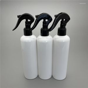 Storage Bottles 350ML X 20 White Plastic Bottle With Trigger Spray Pump Cosmetic Container Fine Mist Sprayer For Plant Watering Hair Salons