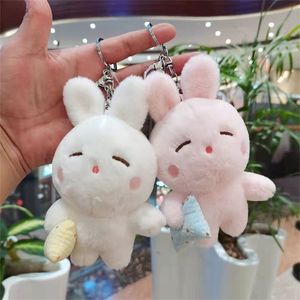 Peluş Anahtarlıklar Sevimli Peluş Tavşan Anahtarlık Kawaii Bebek Araba Çantası Kolye Bebek Peluş Oyuncak Komik Anahtarlıklar 220923