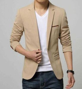 Herrenanzüge Blazer Frühling und Herbst neue Herren Slim Fit Mode Baumwolle Blazer Anzugjacke männliche Blazer Herrenmantel Hochzeitskleid