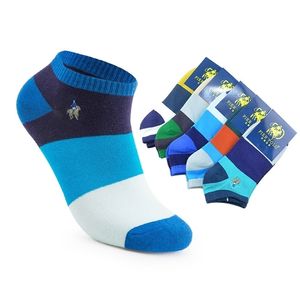 Erkek Çorap İskelesi Polo İlkbahar Yaz İş Erkekler SOCKS Pamuk Nefes Alabilir Nakış Çok Renk Marka Man Hediye Çorap Toptan 5 Pairslot 220923