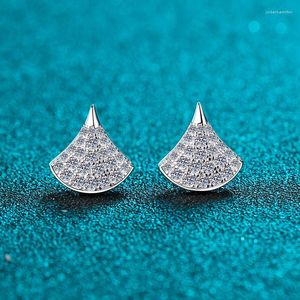 stud arock arrings incliant brilliant cut 0.8 cat d color micro micro moissanite diamond test past fan silver 925 vvs1 gemstone