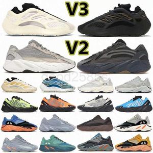 Mężczyźni kobiety 700 buty do biegania 700s trampki szpital niebieski magnes sól Tephra Utility czarne damskie buty sportowe Outdoor Sports Eur 36-46