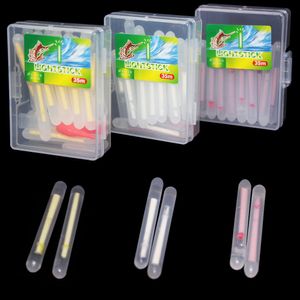 4x4.5mm 20pcs/bag Boxed Fireflies for Fishing Float Fluorescent Lightstick Light Night Float Rod Lights Dark Glow Stick