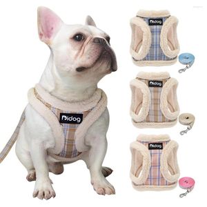 Dog Collars Winter Small Harness Vest And Leash Set Cotton Comfortable Soft Puppy Leads Cat Pet For Dogs