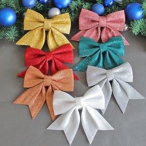 Jul Pearl Cotton Gold Powder Bow Diy Shopping Mall Decoration Pendant Presentl￥da Tillbeh￶r