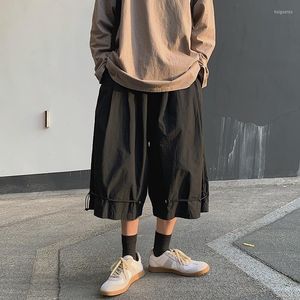Мужские шорты мужчин 2022 года Yamamoto Dark Stanks High Street Hip Hop Punk Cront Browers в стиле в стиле Япония в Японии.