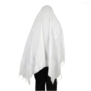 Halsdukar Judisk Tallit Sjal Bön Judendom Tallits Messiansk Scarf 120x160cm Israel Talit No Tzitzit Tofs Vit