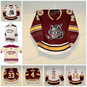 Gla Mitness Chicago Wolves Hockey Jersey Ahl Custom Custom Youth