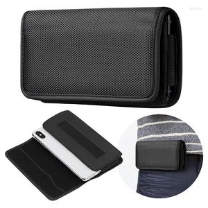 Storage Bags Oxford Cloth Waist Bag Women Men Black Box Phone Holster Belt Clip Carrying Case Pouch High-Quality Holsters