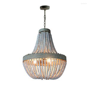 Pendant Lamps Antique Retro Loft Vintage LED Rustic Round Beads Lights El Living Room Hanging Kitchen Fixtures