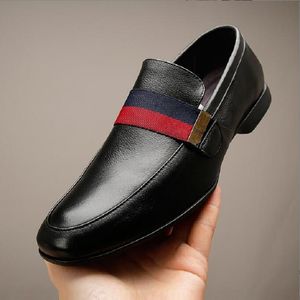 Lüks erkek iş ayakkabıları moda düğün oxfords sivri uçlu ayak parmağı siyah kahverengi elbise ayakkabıları dh1