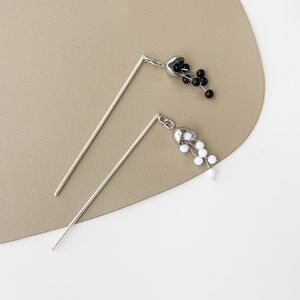 Hollow Valley Lily of the Pins Cool Chinese Vintage Metal Beaded Tassel Pan Hairpin Advanced Hairpin Design