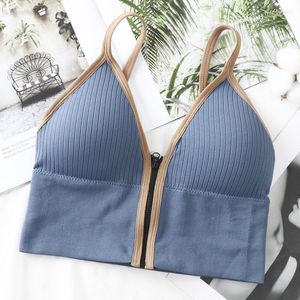 Yoga outfit Cloud Hide Sports Bra Women Front Zipper Underwear Fitness Shirt Push Up Crop Top Bras Vest Sportswear