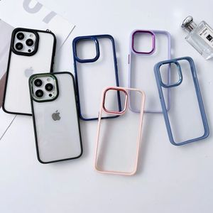 Electroplated Clear Acrylic PC Hard Phone Cases Case for IPhone 12 13 14 pro max X XS 7 8 PLus Full Package Protective Cover