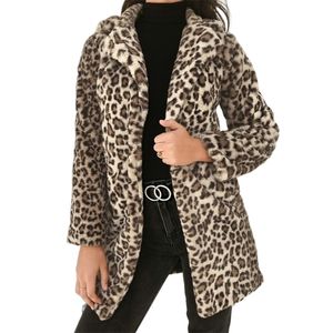 Women's Fur Faux Fur Women Long Sleeve Suit Coat Jacket Outwear Winter Long Cardigan Mujer Coat Sexy Lapel Slim Sexy Turn-down Collar Streetwear 220923