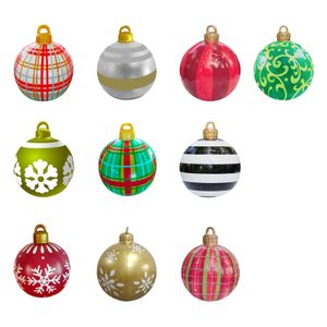 Decora￧￵es de Natal Ornamentos de Natal - Bola Decorada Gigante ao Ar Livre PVC G220924