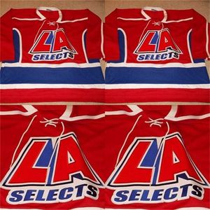 Gla Mit VTG-LA Selects High School Game Worn Hockey Jersey 100 % genähte Stickerei s Hockey Jerseys