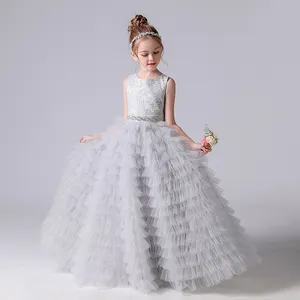 Ruffles Ruffles Flower Girls Dresss for Weddings Baby Party Prom Dat Photoshoot Girl Dress Birthday Gowns 403